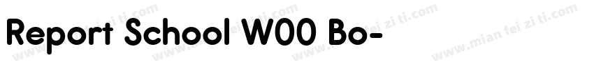 Report School W00 Bo字体转换